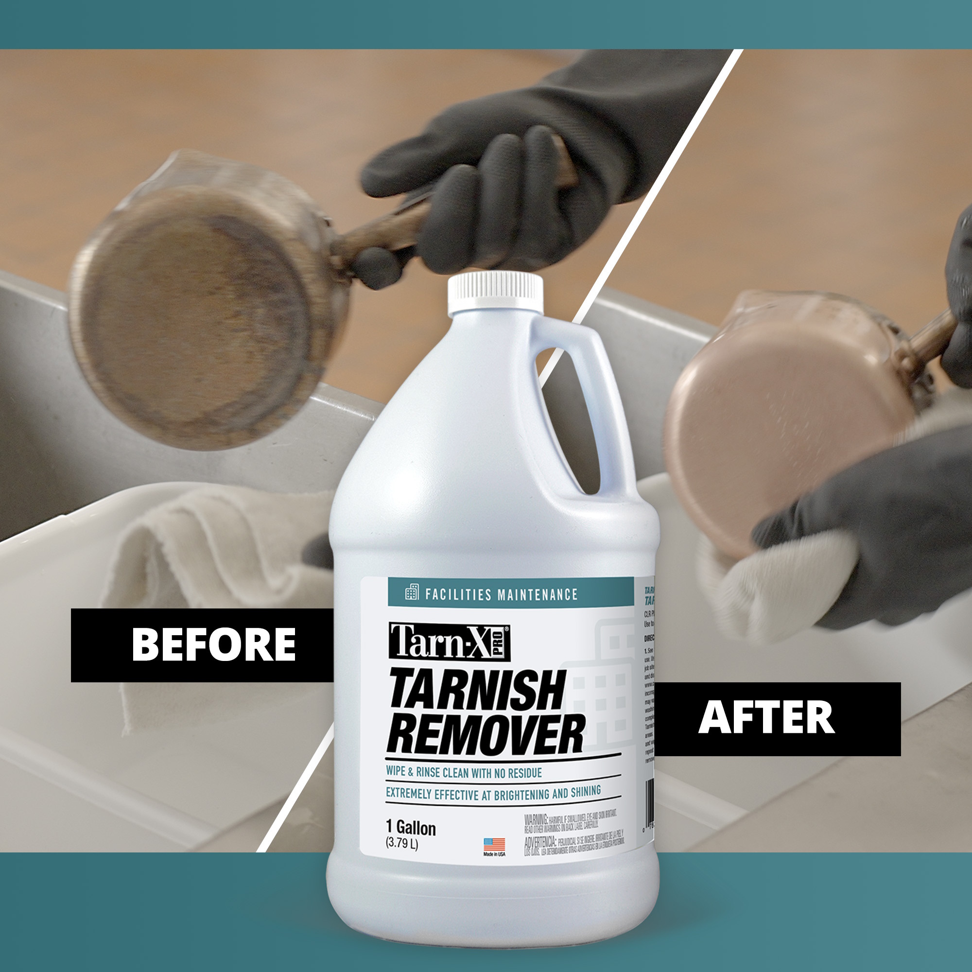 CLR TARN-X PRO® Tarnish Remover, 5 GAL - TX-5PRO - EngineerSupply