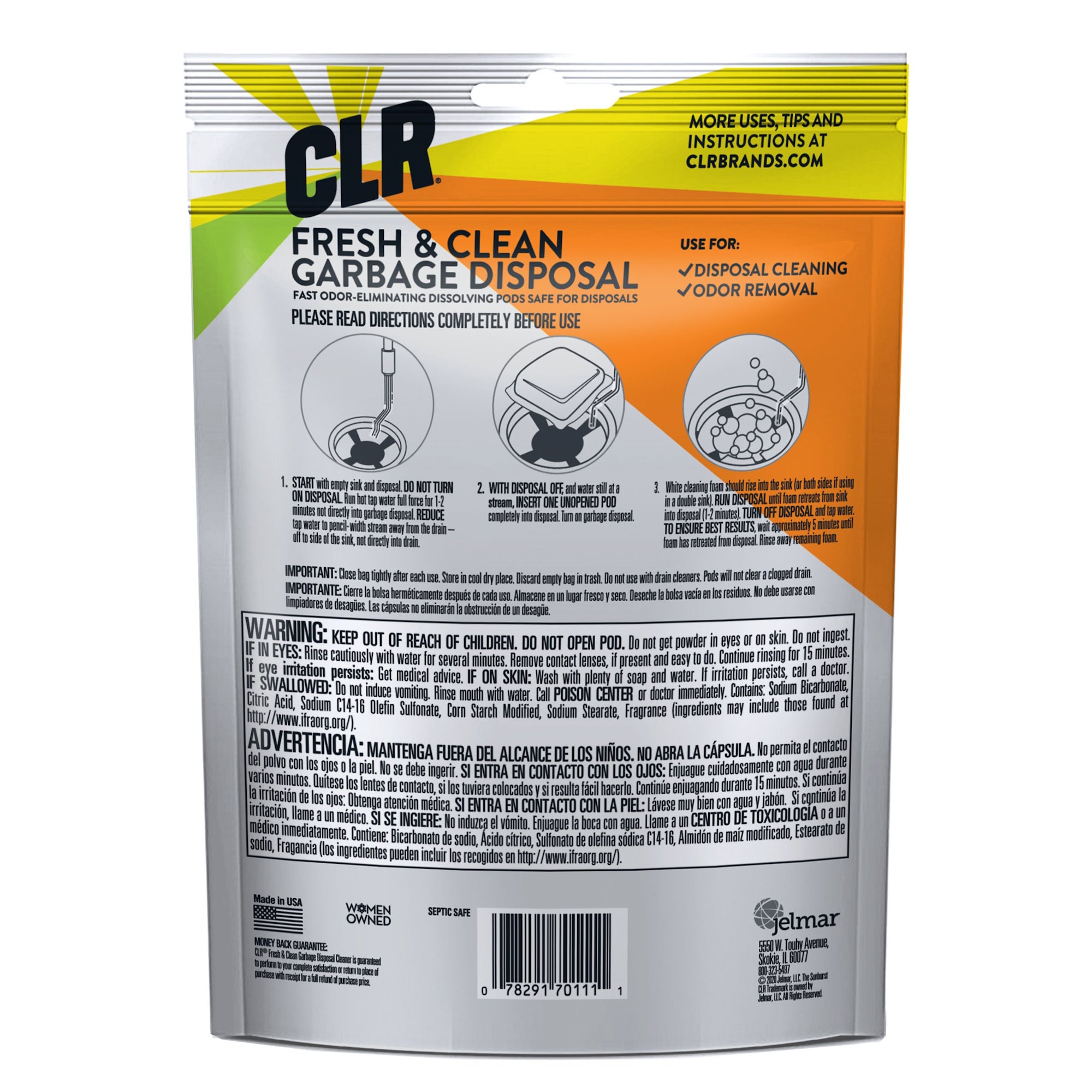 CLR® Fresh & Clean Garbage Disposal, 36 Pods GDC536 EngineerSupply