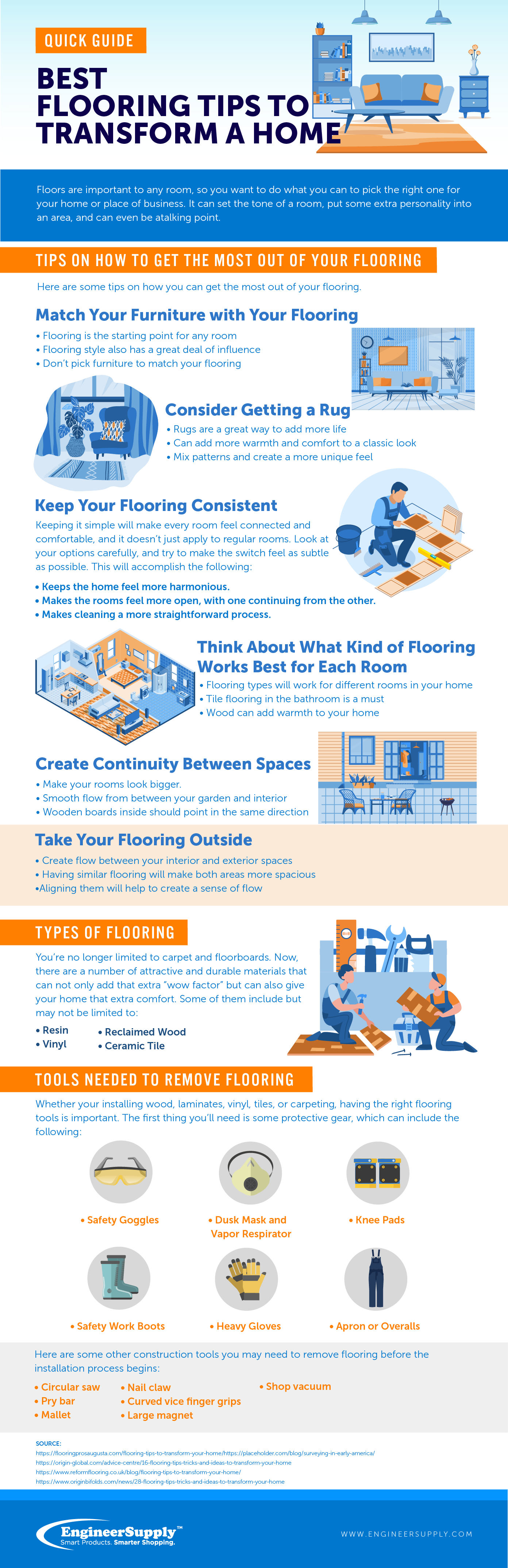 Best Flooring Tips To Transform A Home infographic