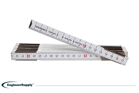 Alumicolor 12 Straight Edge Aluminum Ruler with Center-Finding Back  Promotional Product, Available in 3 different colors - EngineerSupply