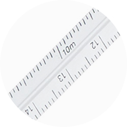 Alumicolor 12 Straight Edge Aluminum Ruler with Center-Finding Back  Promotional Product, Available in 3 different colors - EngineerSupply