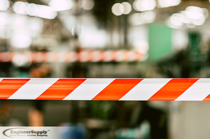 Road Marker At A Construction Site Stock Photo, Picture and