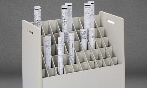 Blueprint clearance storage cabinet