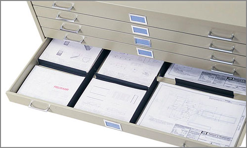 Mobile Roll File, 50 Compartment