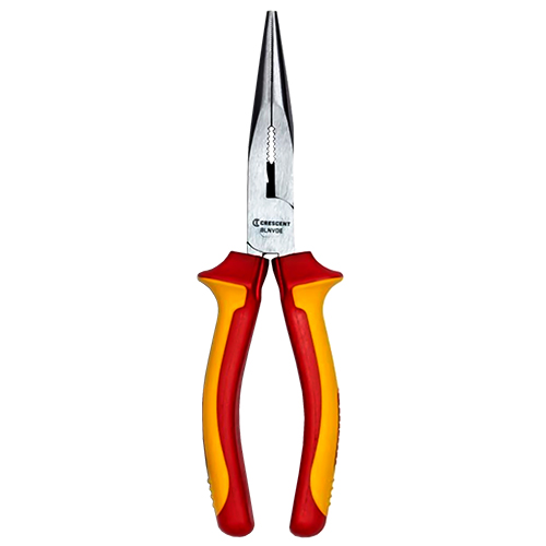  Crescent Tools 8" VDE Insulated Long Nose Pliers - 8LNVDE