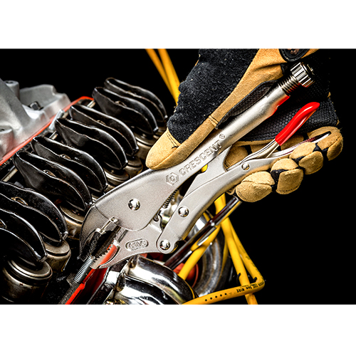Crescent Tools 2 Pieces - Curved Jaw Locking Pliers with Wire Cutter Set - CLP2SETN