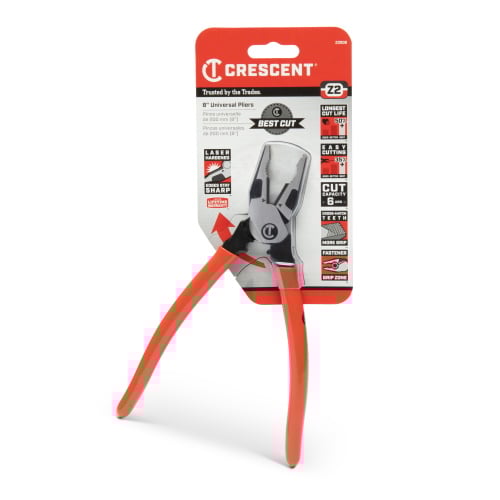 Crescent 8&quot; Z2 Universal Dipped Handle Universal Pliers - Z3008-06