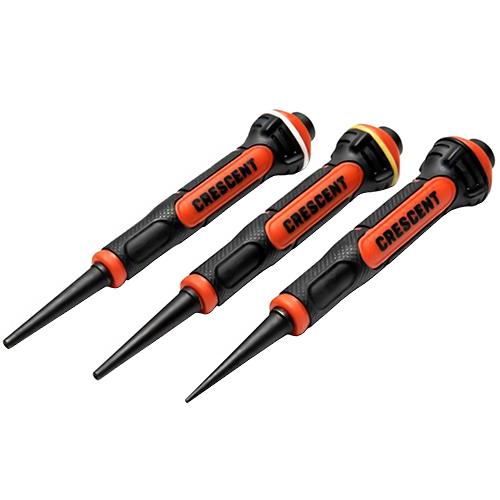  Crescent Tools 3 Pcs. Dual Material Nail Punch Set - CNPS12332G
