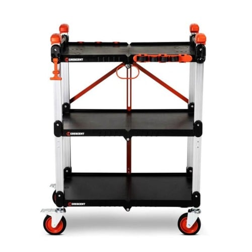  Crescent Tools Siterunner Folding Jobsite Cart w/ 5 in. Casters - F3SCBL