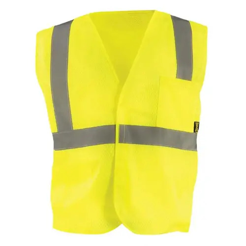  Custom Safety USA Custom High-Vis Mesh Safety Vest - ANSI Class 2, Logo Printing, Lime - (8 Sizes Available)