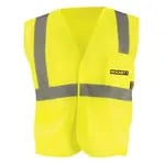 Custom Safety USA Custom High-Vis Mesh Zipper Safety Vest - ANSI Class 2, Reflective, Type R, Yellow - (8 Sizes Available) ET18725