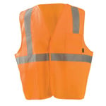 Custom Safety USA Custom ANSI Class 2 5-Point Breakaway Mesh Safety Vest - Reflective, Zipper, Logo Printing, High-Vis, Orange - (8 Sizes Available) ET18730