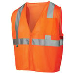 Pyramex RVZ2110 Type R Class 2 Mesh Safety Vest with Pocket, Orange - (8 Sizes Available) ET18738