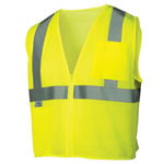 Pyramex RVZ2110SEM RVZ21 Series Hi-Vis Self Extinguishing Safety Vest, Lime - (7 Sizes Available) ET18739