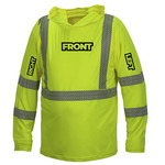 Custom Pyramex RLPH110 Type R Class 3 Long Sleeve Pullover Hoodie, Lime - (8 Sizes Available) ET18765