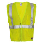 Custom Kishigo ANSI Type R Class 2 FR Hi-Vis Flame-Resistant Breathable Mesh Safety Vest - Reflective, Yellow - (4 Sizes Available) ET18771