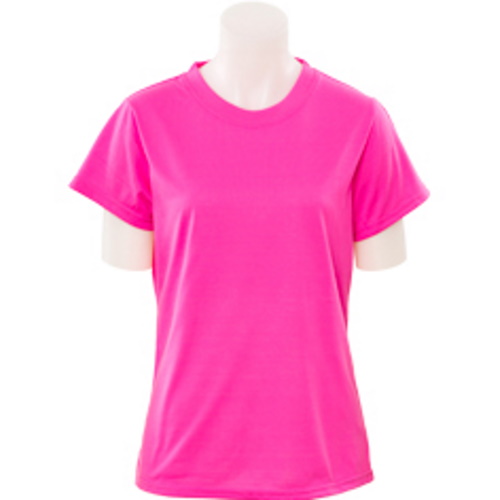 ERB 7000 Women&#39;s Fitted Short Sleeve T-Shirt, Hi-Viz Pink - (7 Sizes Available)