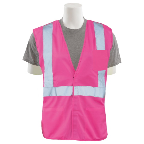 ERB S362PNK Unisex Safety Vest Non-ANSI, Hi-Viz Pink - (8 Sizes Available)