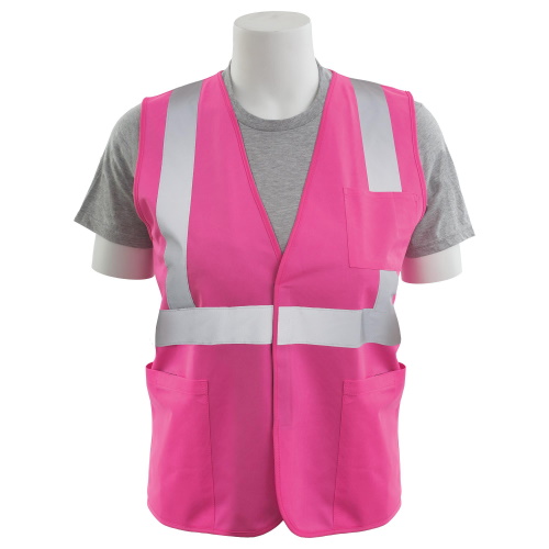 ERB S762P Unisex Safety Vest Non-ANSI, Hi-Viz Pink - (8 Sizes Available)