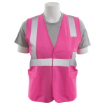 ERB S762P Unisex Safety Vest Non-ANSI - Hi-Viz Pink (8 Sizes Available) ET13818