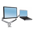 ESI Edge Series Monitor Arm and Laptop Tray Combo EDGE2-COMBO-SLV ES4625