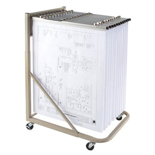 Elite Series ES-RBS-30B - Rolling Blueprint Stand Bundle with a Dozen 30 Clamps