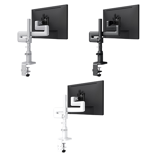 Fellowes Kata EX 1 Series Monitor Arm w/Desk Clamp or Grommet Mount, Single Fixed + Fixed Monitor Arm - (6 Options Available) 