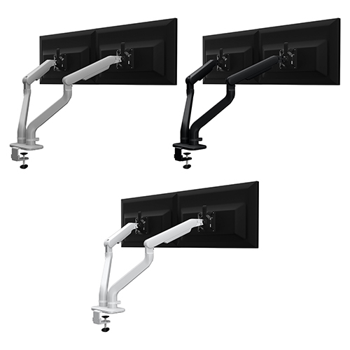  Fellowes Kata 2 Series Monitor Arm w/Desk Clamp or Grommet Mount, Dual Arm - (6 Options Available) 