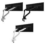 Fellowes Kata 2 Series Monitor Arm w/Desk Clamp or Grommet Mount, Dual Arm - (6 Options Available) ET17789