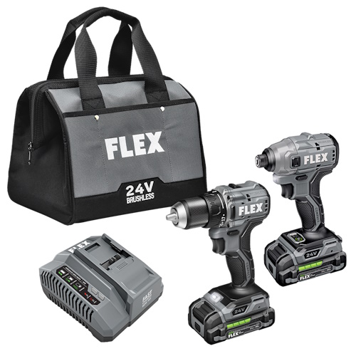 Flex Tools Compact Drill Driver and Compact Impact Driver Combo Kit - FXM205-2A