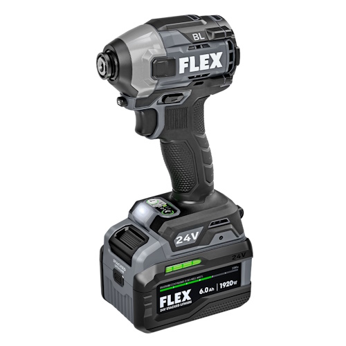 Flex Tools 1/4&quot; Quick Eject Hex Impact Driver with Multi-Mode Stacked Lithium Kit - FX1371A-1H