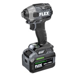 Flex Tools 1/4" Quick Eject Hex Impact Driver with Multi-Mode Stacked Lithium Kit - FX1371A-1H ET16792