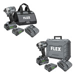 Flex Tools 24V 1/4" Hex Impact Driver Kits - (2 Options Available) ET16795