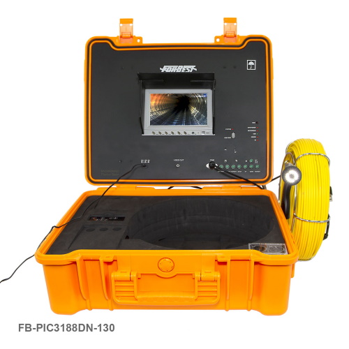 Forbest Portable Sewer/Drain Camera w/USB&amp;SD Recording - FB-PIC3188DN-130