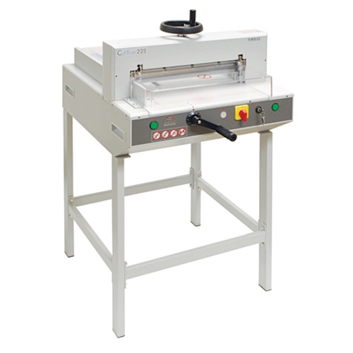 Formax Semi-Automatic Guillotine Cutter w/ Laser Line &amp; Metal Stand  - Cut-True 22S