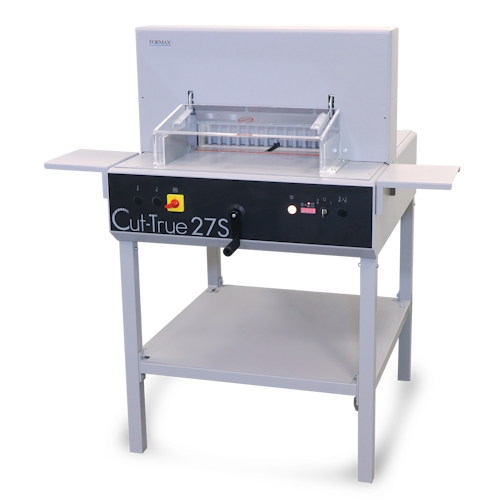Formax Semi-Automatic Guillotine Cutter w/ Laser Line &amp; Metal Stand  - Cut-True 27S