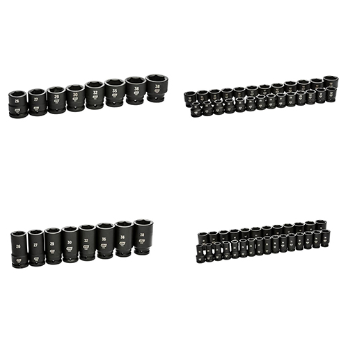  Gearwrench 3/4&quot; Drive 6 Point Metric Impact/Deep Impact Socket Sets - (4 Options Available)