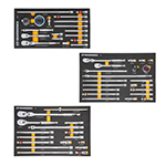 Gearwrench 90-Tooth Ratchet & Drive Tool Sets with Foam Storage Tray - (3 Options Available) ET17631