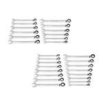Gearwrench 90-Tooth 12 Point Metric Reversible Ratcheting Wrench Sets - (3 Options Available) ET17636