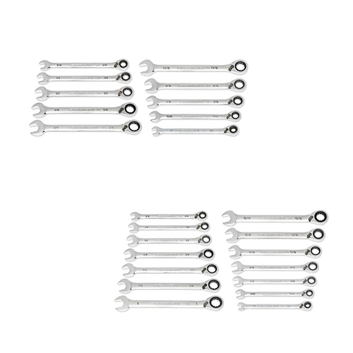  Gearwrench 90-Tooth 12 Point SAE Reversible Ratcheting Wrench Sets - (3 Options Available)