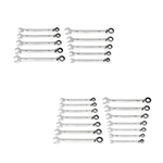 Gearwrench 90-Tooth 12 Point SAE Reversible Ratcheting Wrench Sets - (3 Options Available) ET17637