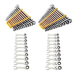 Gearwrench 90-Tooth 12 Point Flex Head / Metric Stubby Flex Ratcheting Combination Metric Wrench Sets - (4 Options Available) ET17638