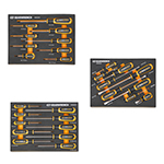Gearwrench Phillips / Slotted / Torx Dual Material Screwdriver Sets in Foam Storage Tray - (3 Options Available) ET17650