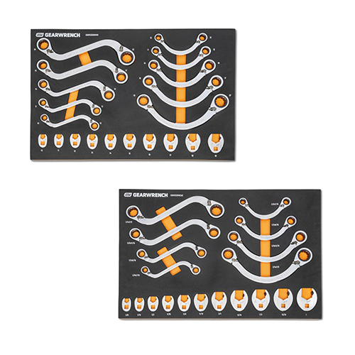  Gearwrench Specialty Ratcheting Wrench Sets in Foam Storage Tray (Metric/SAE) - (2 Options Available)
