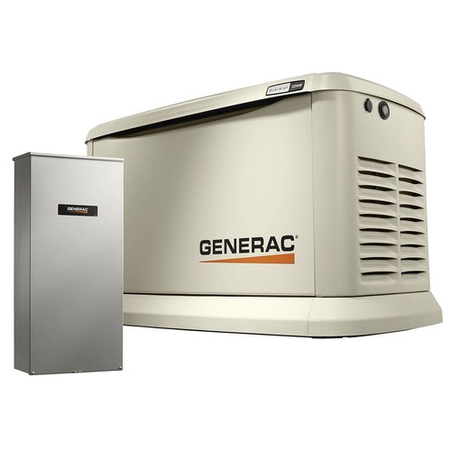 Generac 22/19.5 KW Air-Cooled Standby Generator, Aluminum Enclosure, 200SE (not CUL) Updated with NEW EPA Certification - 7043
