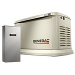 Generac 22/19.5 KW Air-Cooled Standby Generator, Aluminum Enclosure, 200SE (not CUL) Updated with NEW EPA Certification - 7043 ET17417