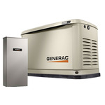 Generac 24/21 kW Air-Cooled Standby Generator, Aluminum Enclosure, 200 AMP SE ATS (not CUL) - 7210 ET17418