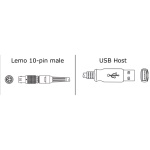 GeoMax Cable Lemo-USB for Connecting Zenith15/25 to PC w/Electronic Adapter Box (RS232) - 797022 ET13120