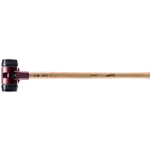  Halder Simplex Sledgehammer with Black Rubber Inserts / Cast Iron Housing and Hickory Handle - (2 Sizes Available)