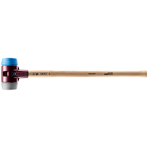  Halder 31.5 in. Simplex Sledgehammer with Soft Blue &amp; Grey Rubber Inserts, Non-Marring/Cast Iron Housing &amp; Wood Handle - 3013.081
